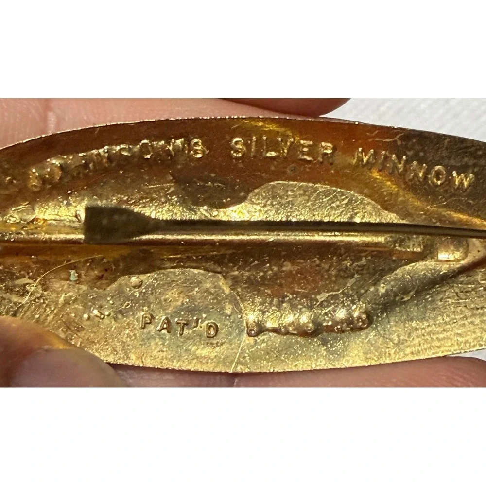 Vintage Nebco Flash Bait Johnson Silver Minnow‎ Fishing Spoon Lure Lot 5pc Brass